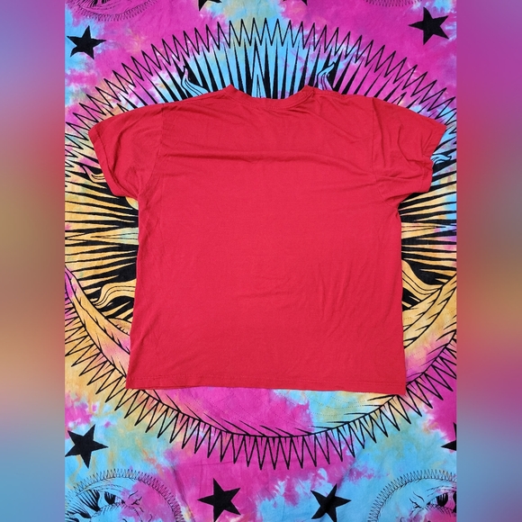 Adidas - Essential Red Crewneck T-Shirt - Picture 4 of 5